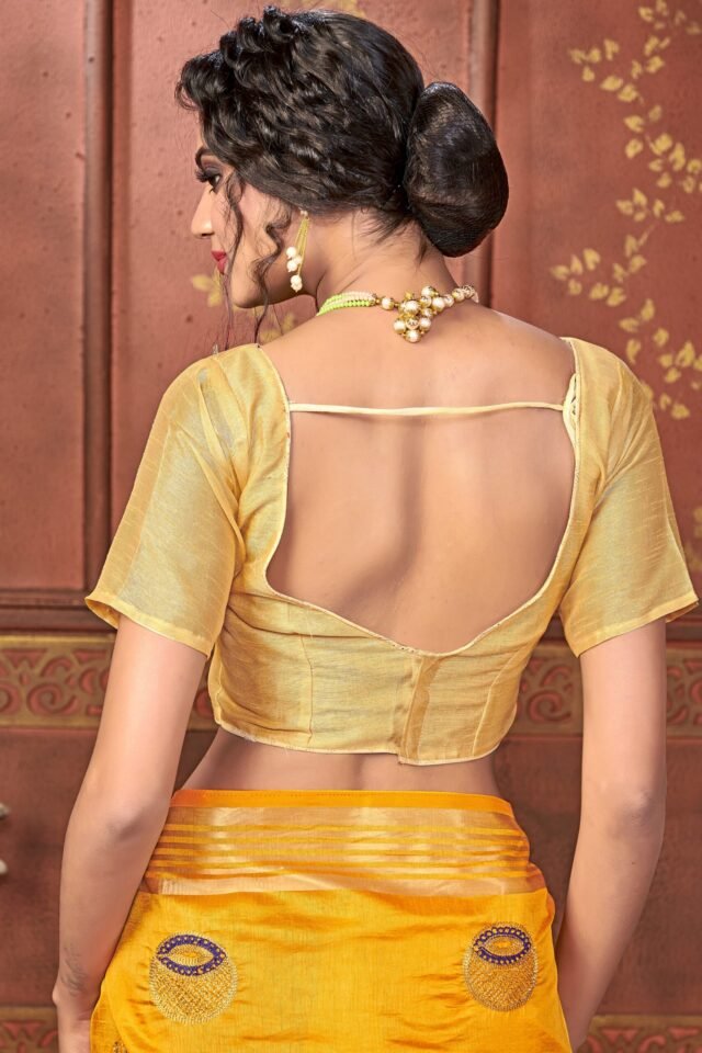 Saree Online From India Yellow Colour Saree - Designer Sarees Rs 500 to 1000