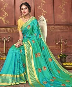 Saree Online Georgette Light Green Saree - Designer Sarees Rs 500 to 1000