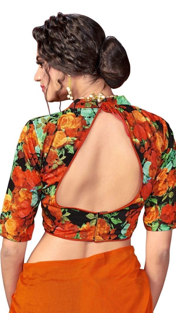 Saree Online Price Orange Colour Saree - Designer Sarees Rs 500 to 1000