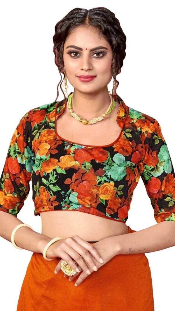 Saree Online Price Orange Colour Saree - Designer Sarees Rs 500 to 1000