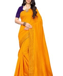 Saree Online Shopping India Yellow Colour Saree - Designer Sarees Rs 500 to 1000