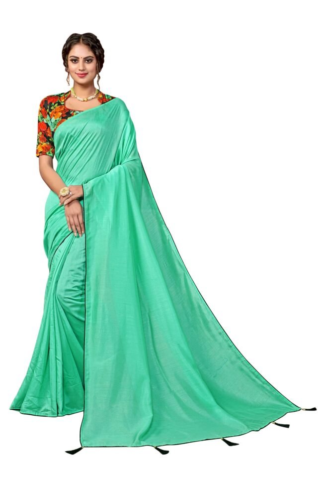 Saree Online Shopping Site Light Blue Saree - Designer Sarees Rs 500 to 1000