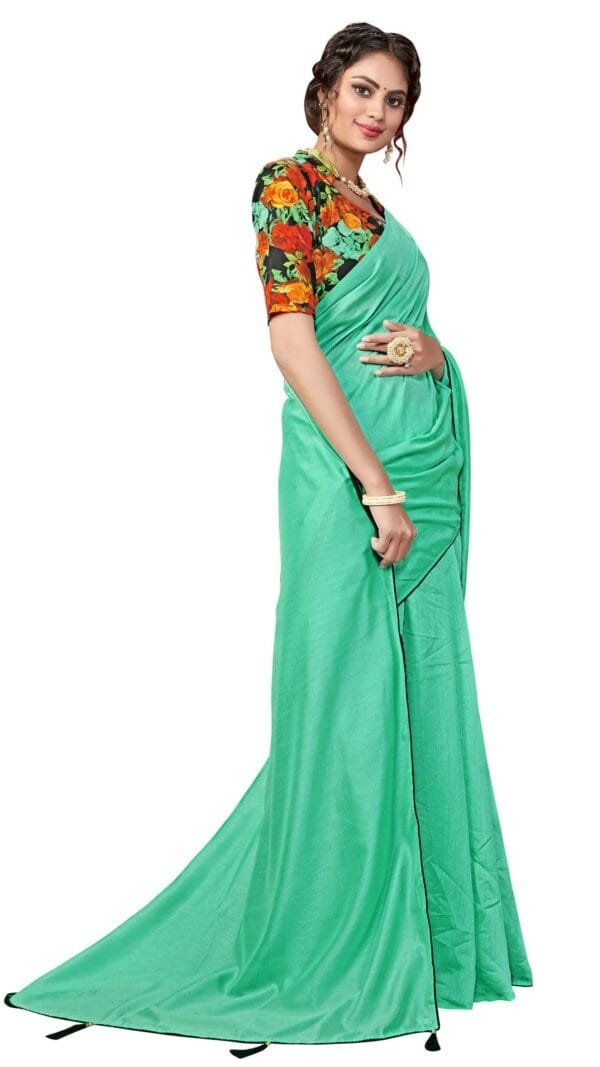 Saree Online Shopping Site Light Blue Saree - Designer Sarees Rs 500 to 1000
