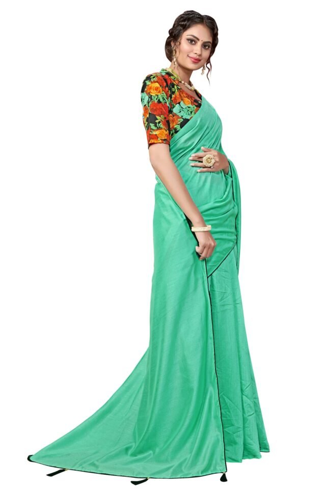 Saree Online Shopping Site Light Blue Saree - Designer Sarees Rs 500 to 1000