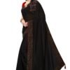 Saree Online Wedding Black Colour Saree - Designer Sarees Rs 500 to 1000