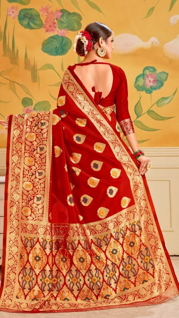 Saree Shopping Online Sites Red Black Saree - Designer Sarees Rs 500 to 1000