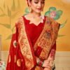 Saree Shopping Online Sites Red Black Saree - Designer Sarees Rs 500 to 1000
