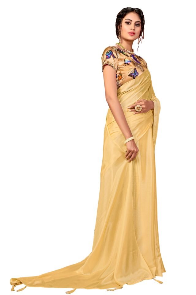 Sarees Online Shopping Below 500 Gold Colour Saree - Designer Sarees Rs 500 to 1000