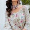 Velvet Pakistani Suits white - Pakistani Suits