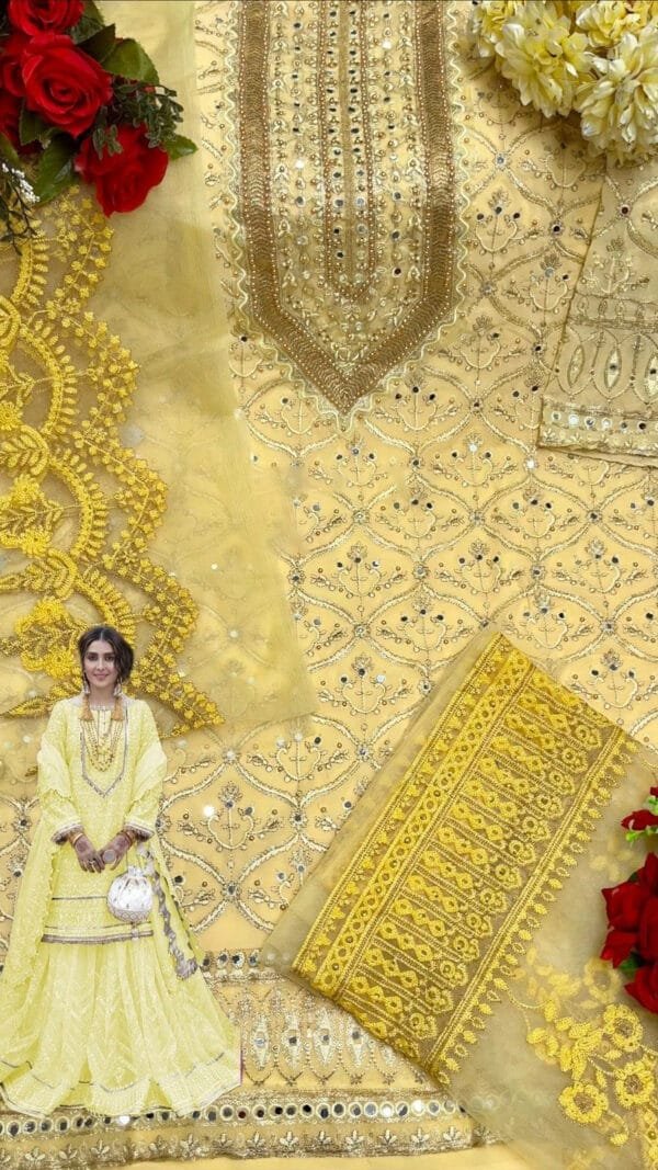 Pakistani Dress For Mehndi - Pakistani Suits