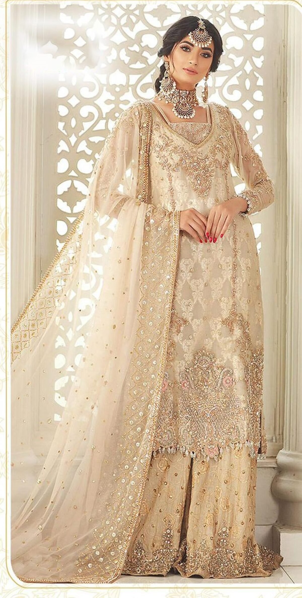 R-549 COLOURS BY RAMSHA GEORGETTE EMBROIDERY PAKISTANI DRESS