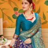 न्यू साड़ी Blue Colour Saree - Designer Sarees Rs 500 to 1000
