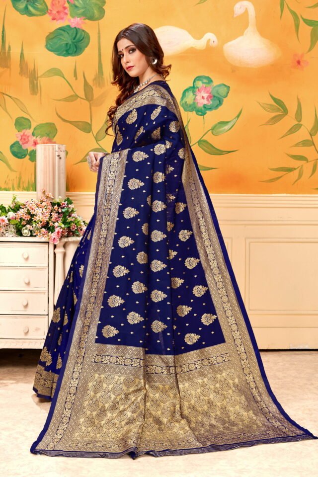 साड़ी का रेट Navy Colour Saree - Designer Sarees Rs 500 to 1000