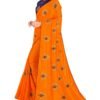 साड़ी की फोटो Orange Colour Saree - Designer Sarees Rs 500 to 1000