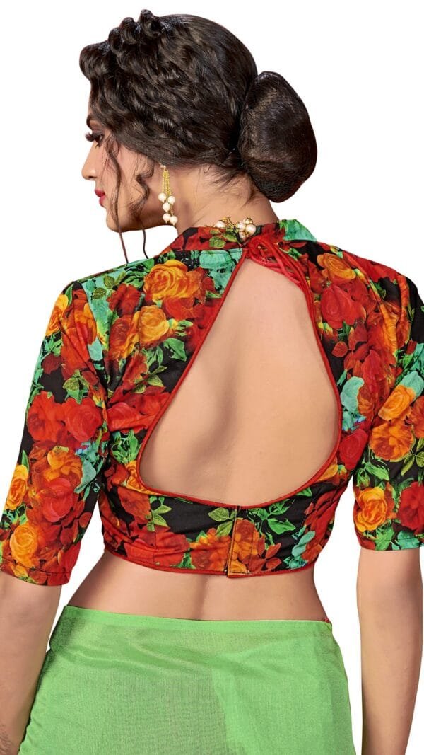 साड़ी में Light Green Saree - Designer Sarees Rs 500 to 1000