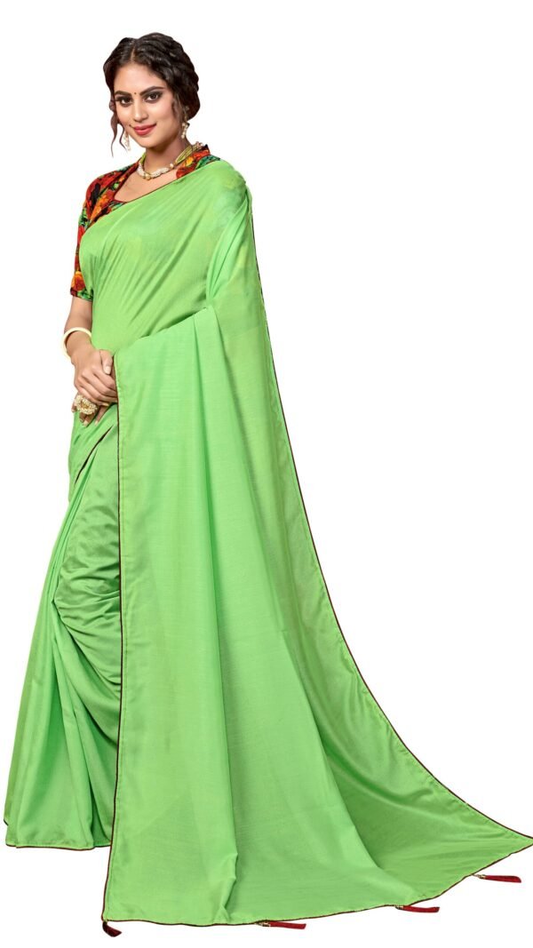 साड़ी में Light Green Saree - Designer Sarees Rs 500 to 1000