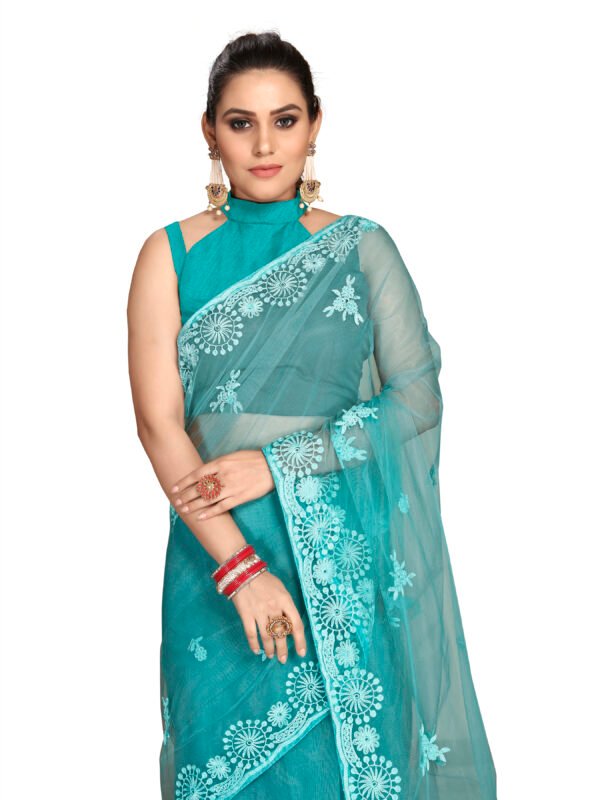 Latest 2024 Designer Net Sarees Collection - Mirraw