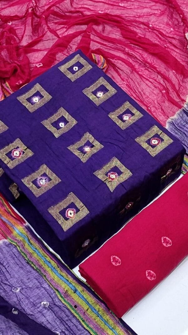Bandhani Dress Material Jetpur - Bandhani Dress Material