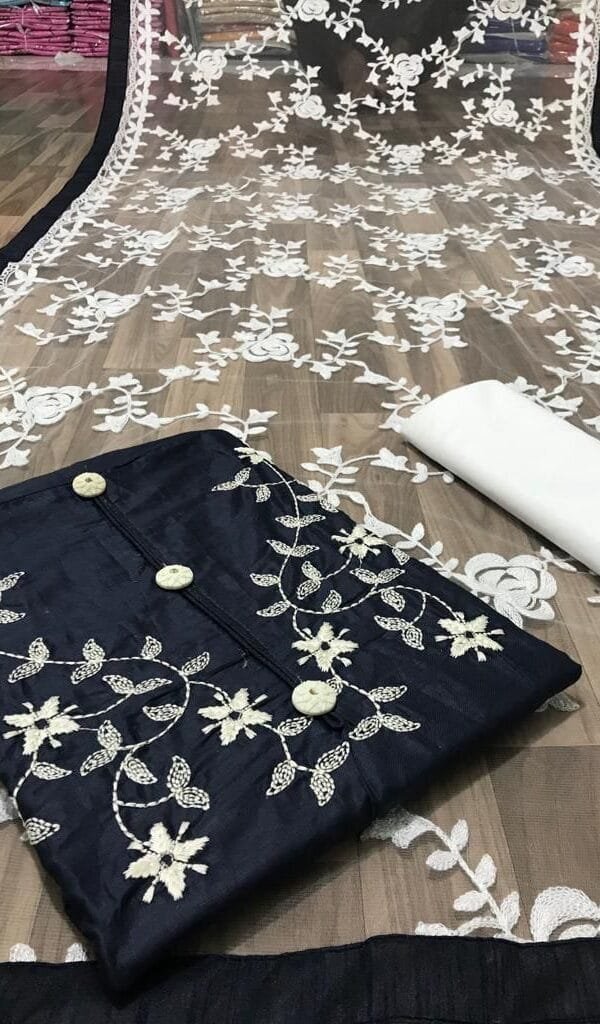 Black Colour Salwar Suit Party Wear - Salwar Suit