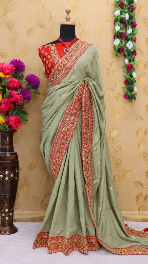 Daily Wear Saree Online Vichitra Silk - Designer Sarees Rs 500 to 1000