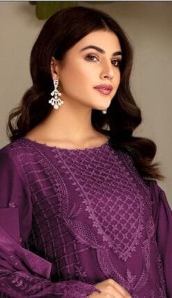 Design For Pakistani Suits - Purple Colour Pakistani Suits