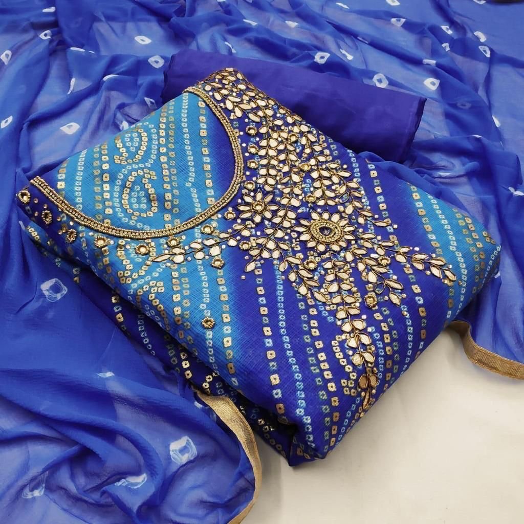 Blue colour salwar outlet suit