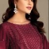 Design Of Pakistani Suits - Maroon Colour Pakistani Suits