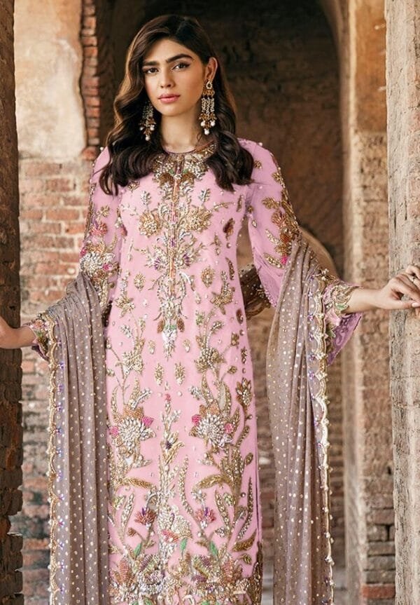 Designer Pakistani Suits - Pink Colour Pakistani Suits