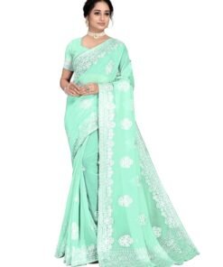 Embroidered Work Sarees Online - Designer Sarees Rs 500 to 1000
