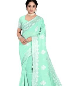 Embroidered Work Sarees Online - Designer Sarees Rs 500 to 1000