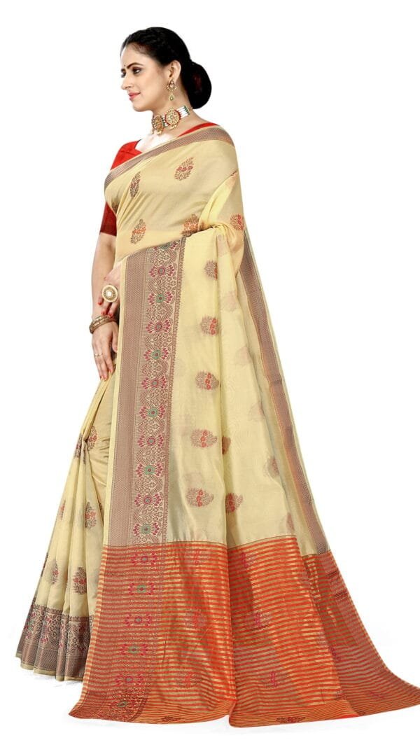 Jaipuri Saree Online Shopping Light Brown Colour Saree - Designer Sarees Rs 500 to 1000