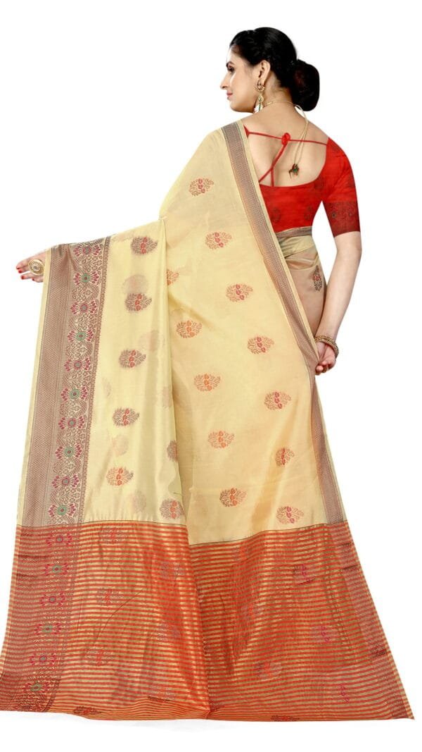 Jaipuri Saree Online Shopping Light Brown Colour Saree - Designer Sarees Rs 500 to 1000