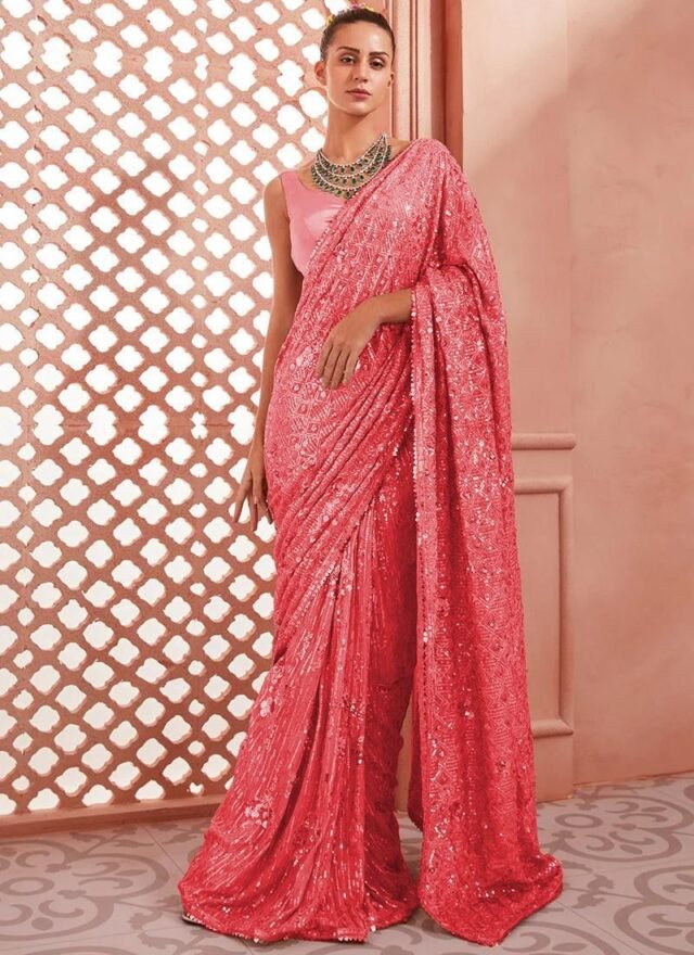 Latest New Georgette Saree Online Shopping - Designer Sarees Rs 500 to 1000