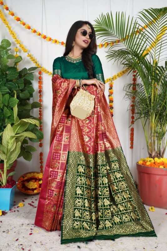 Pure South Indian Half Saree Style Lehenga Choli With Voni – Shopgarb Store