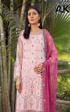 Online Pakistani Dress - Pink Colour Pakistani Suits