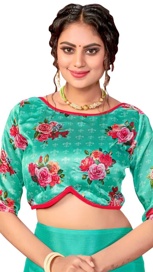 Online Saree Brands Light Blue Saree - Designer Sarees Rs 500 to 1000