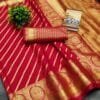 Online Saree Shopping Mumbai Red Colour Saree - Designer Sarees Rs 500 to 1000