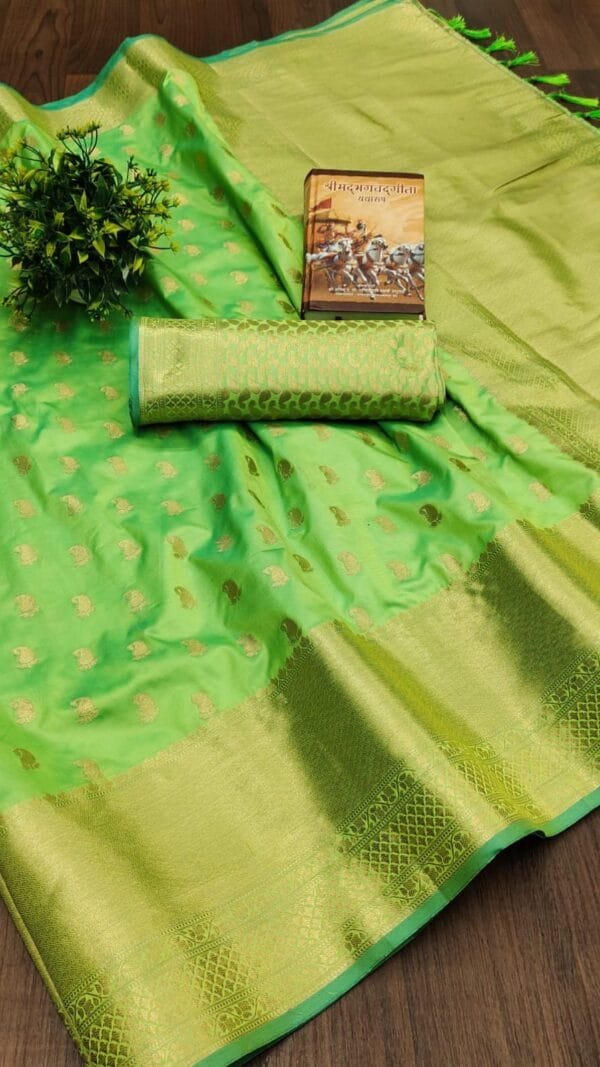 Online Silk Sarees With Price Green Colour Saree - Designer Sarees Rs 500 to 1000