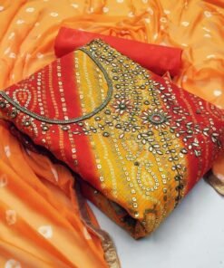 Orange Salwar Suit - Salwar Suit