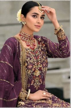 Pakistani Designer Suit Brown Colour - Pakistani Suits