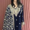 Pakistani Dress Design - Blue Pakistani Suits