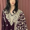 Pakistani Dress Designers - Brown Pakistani Suits