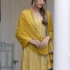 Pakistani Dress For Ladies - Yellow Colour Pakistani Suits
