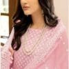 Pakistani Dress For Women - Light Pink Colour Pakistani Suits