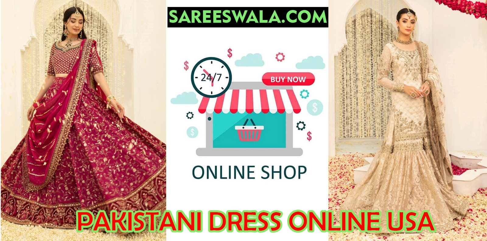 Newest Bridal Wear Pakistani Bridal Dresses Designer Bridal Dress Gharara  Sharara UK USA Canada Online Shop
