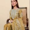 Pakistani Dress Sharara - Golden Colour Pakistani Suits