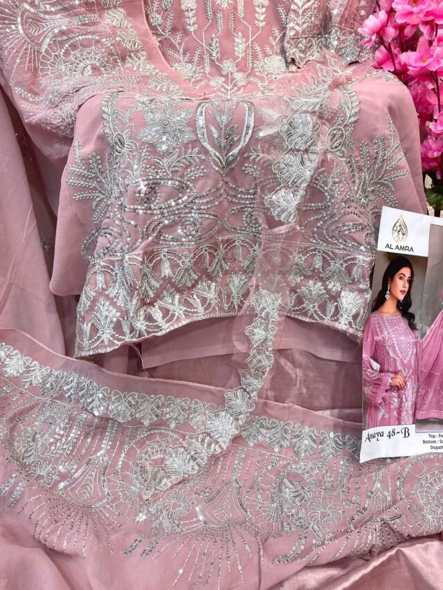 Pakistani Dress Styles - Pink Colour Pakistani Suits