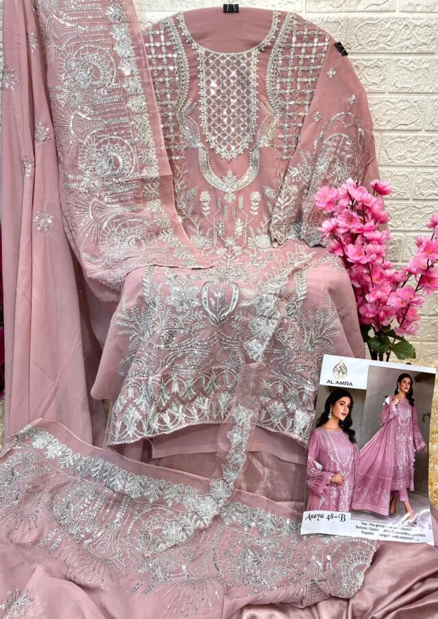 Pakistani Dress Styles - Pink Colour Pakistani Suits