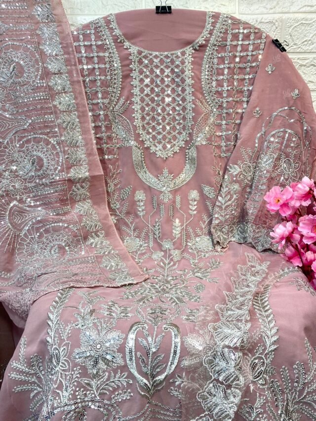 Pakistani Dress Styles - Pink Colour Pakistani Suits