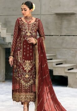 Pakistani Dress Wedding - Brown Colour Pakistani Suits